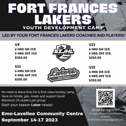 Main Camp 2023  Fort Frances Lakers